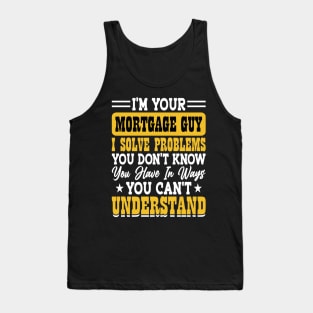 Funny Loan Officer Retro Vintage I'm a Banker Tank Top